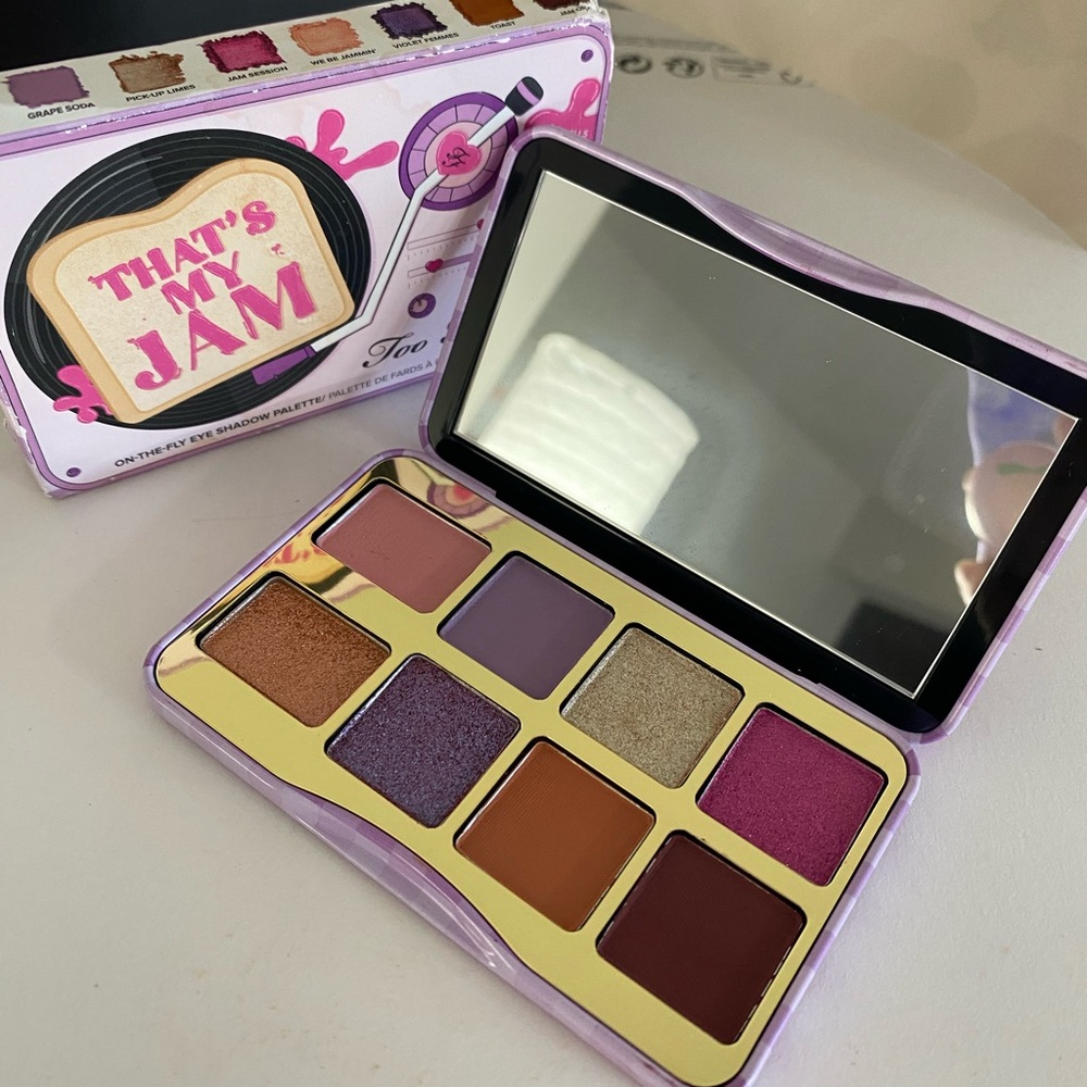 Too Faced That’s My Jam On-The-Fly Mini Eye Shadow Palette, 8 Shades, New